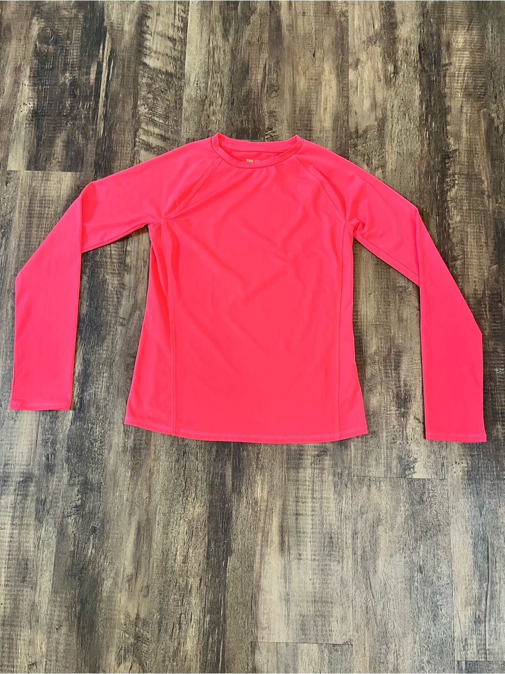 TEK GEAR Neon Pink Workout Top - Long Sleeve